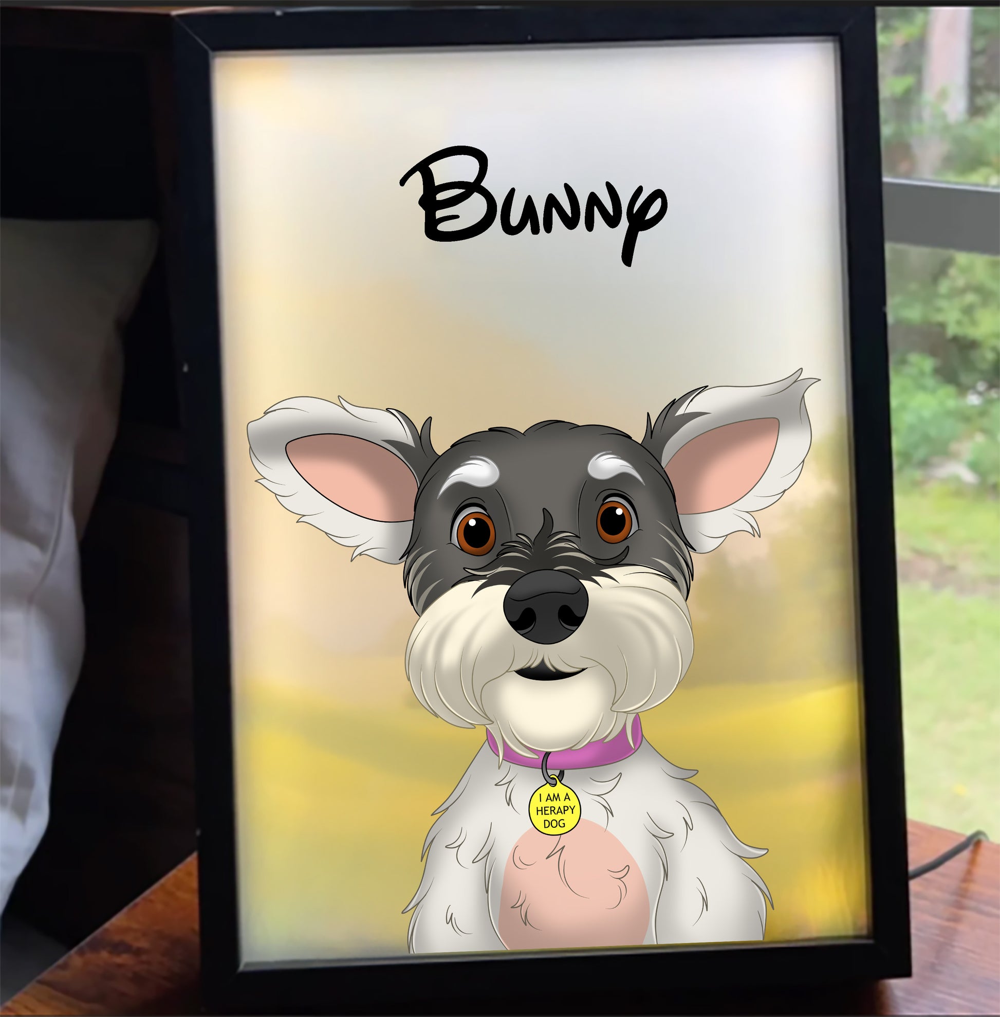 Glowing Keepsake Custom LED PhotoFrame — customer review photo showing received personalized product