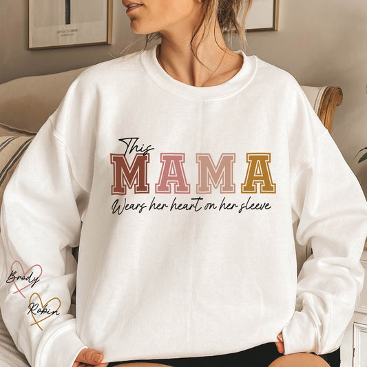 Diese MAMA trägt ihr Herz auf der Zunge Sweatshirt