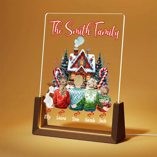 Personalized Christmas Family Acrylic Plaque