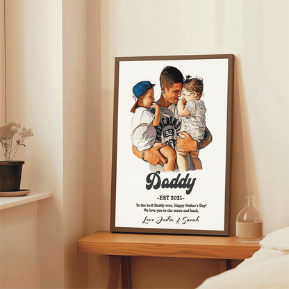 DAD & Kids Portrait -Father’s Day Keepsake