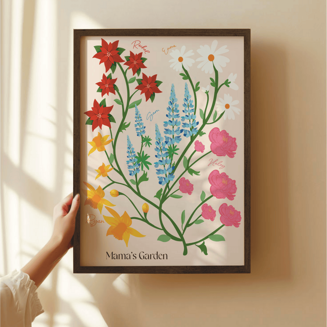 Illustrated Family Garden - #1 Gift for Mother's Day