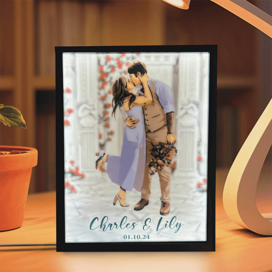 Valentine Love Photo Frame #1 Gift For Couples