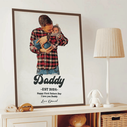 DAD & Kids Portrait -Father’s Day Keepsake