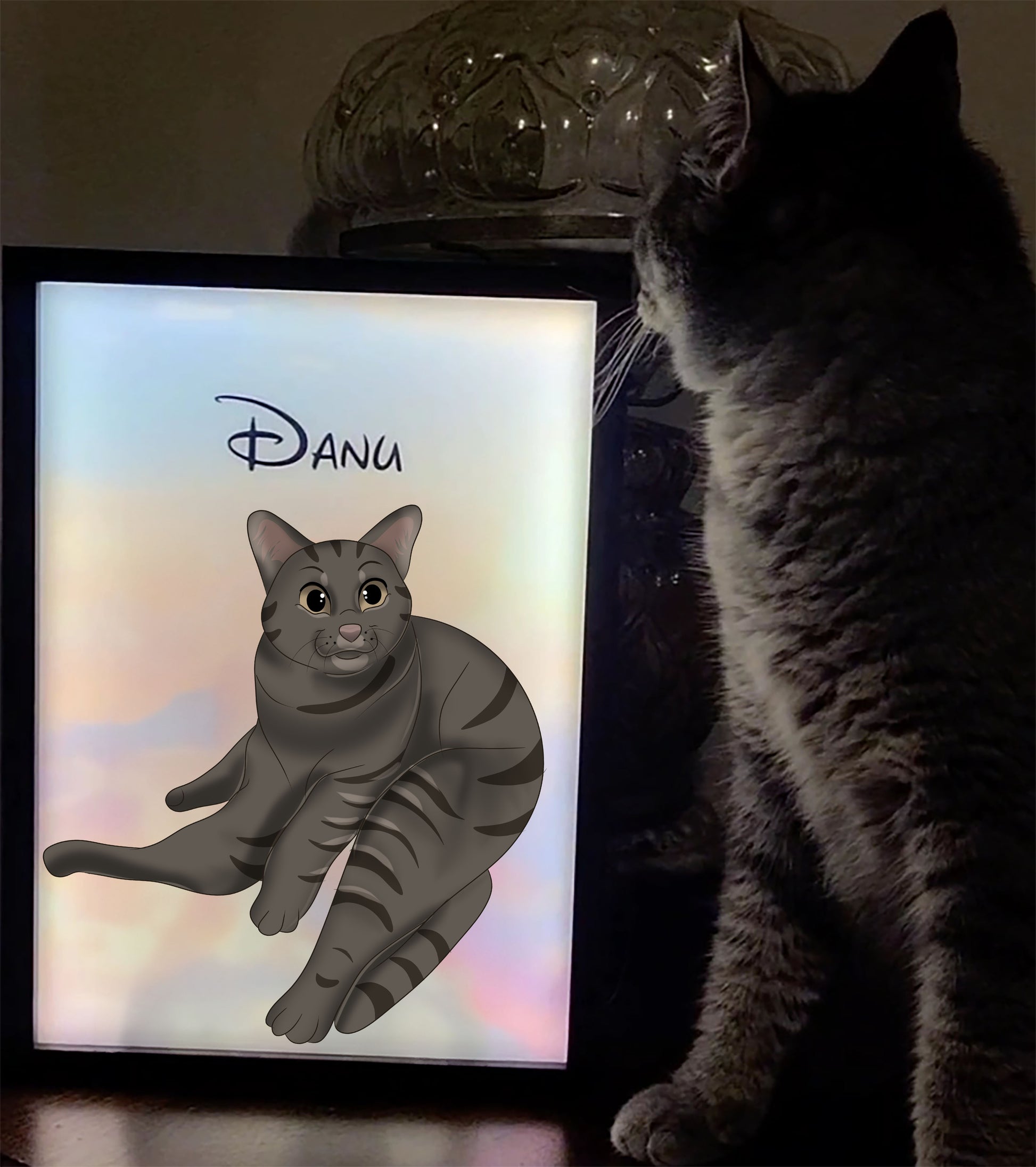 Glowing Keepsake Custom LED PhotoFrame — color and style options available for customization