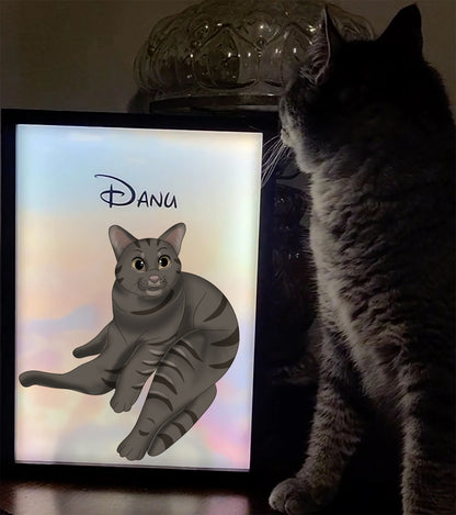 Glowing Keepsake Custom LED PhotoFrame — color and style options available for customization