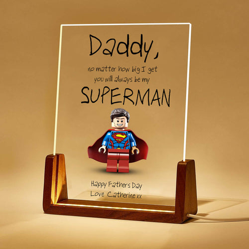 POC Personalised Superhero Acrylic Plaque