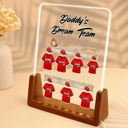 Personalize Dream Team LED Acrylic Plaque