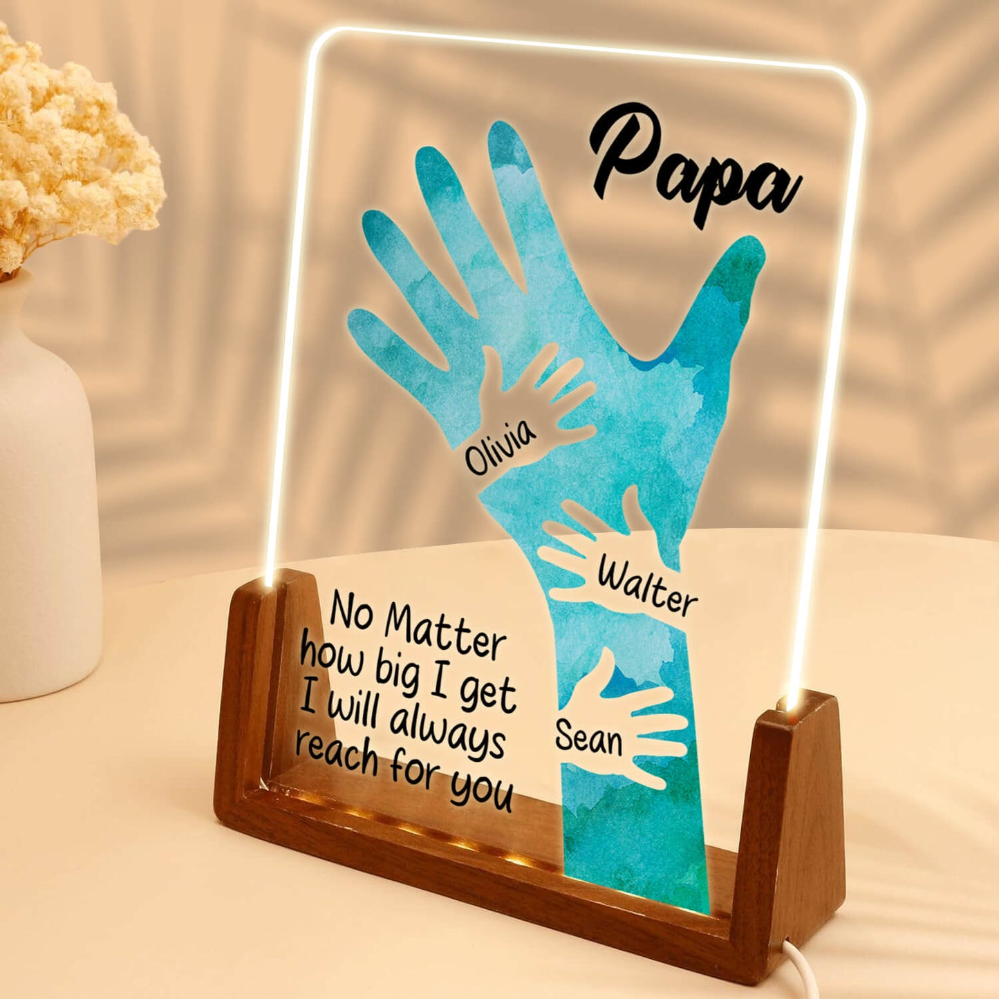 Personalize Father Forever LED Acrylic Plaque