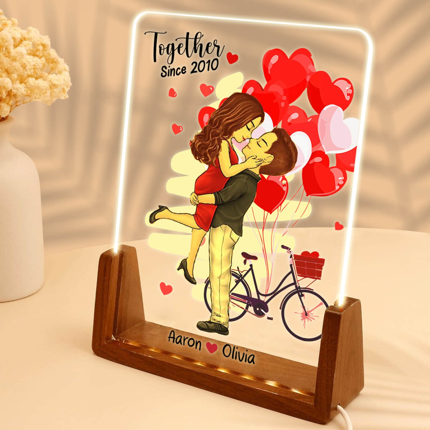 Personalize Together for Life LED Acrylic Plaque