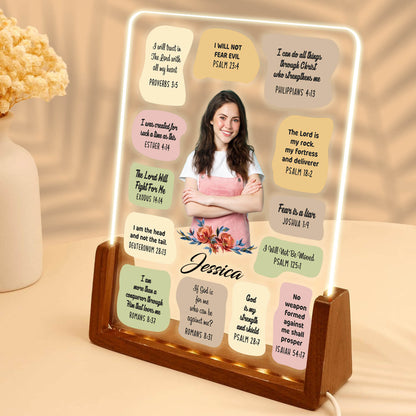 Personalize Faith-Based Affirmations LED Acrylic Plaque