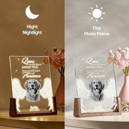 Personalize In Loving Memory Pet LED Light Acrylic Plaque