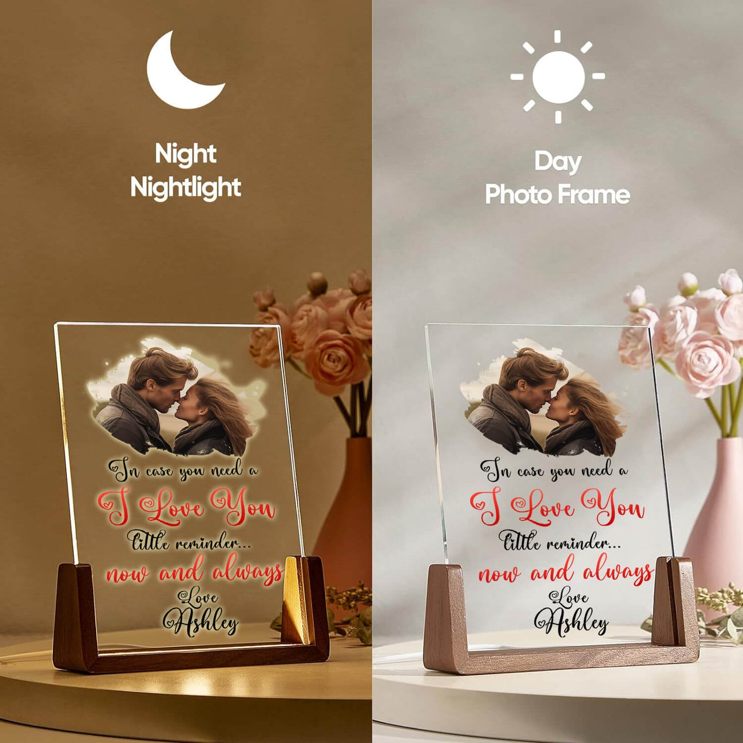 Personalize Love Reminder LED Acrylic Plaque