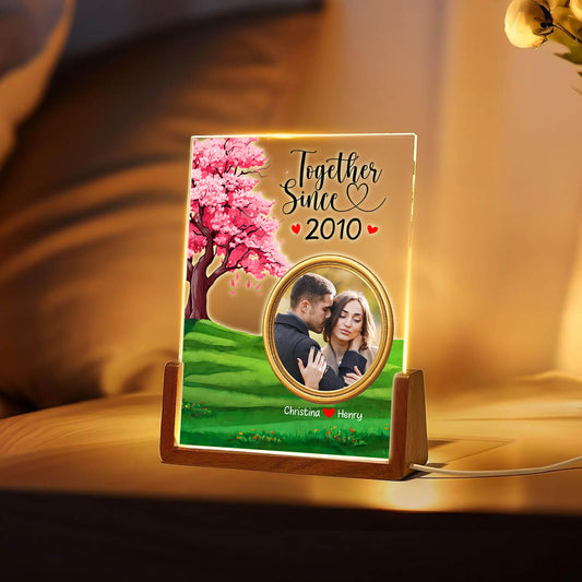 Personalize Sweet Couple LED Light Acrylic Plaque