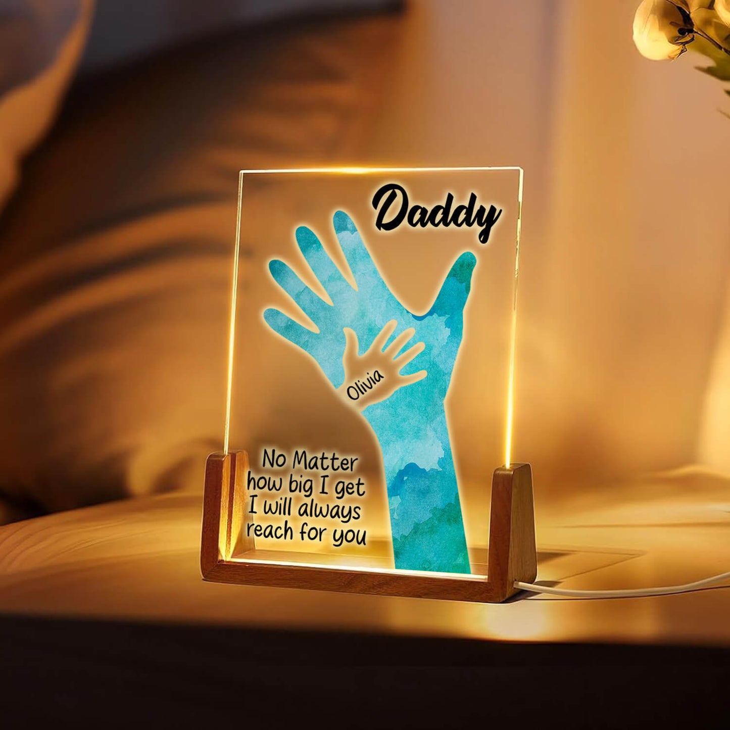 Personalize Father Forever LED Acrylic Plaque