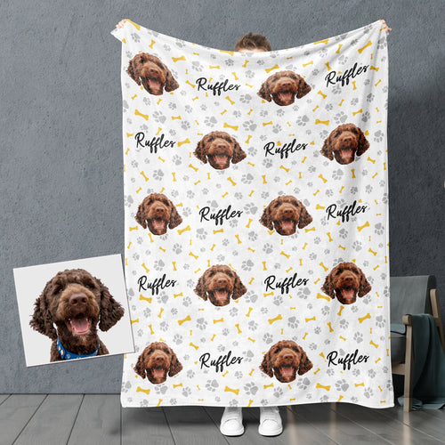 Paw & Bones Custom Pet Fleece Blanket