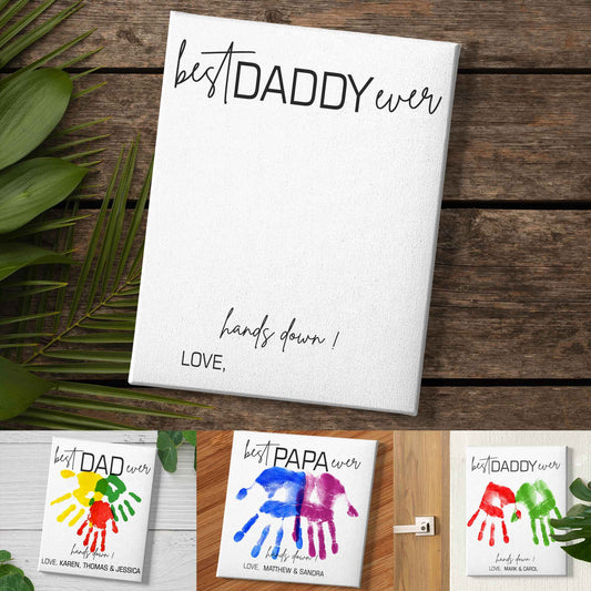 POC personalisiertes „Best DAD ever“-Canvas