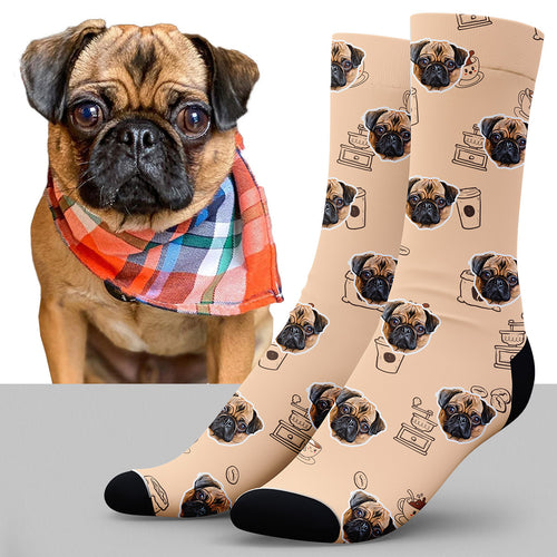 POC Coffee Lover Pet Face Socks