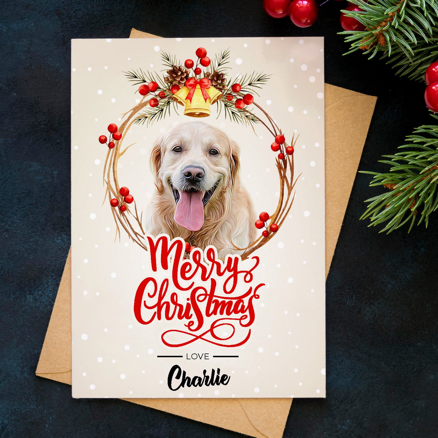 Personalised Pet Christmas Card