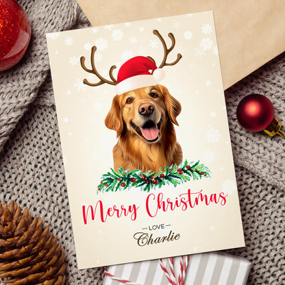 Personalised Pet Christmas Card