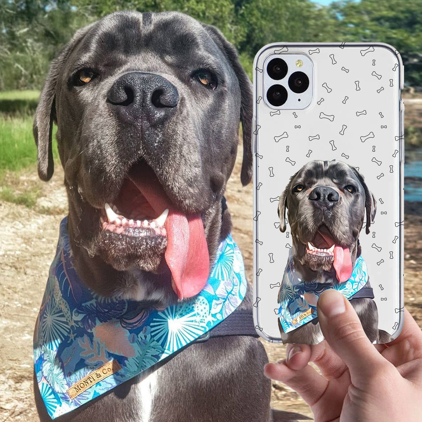 Personalized Dog Bones Phone Case