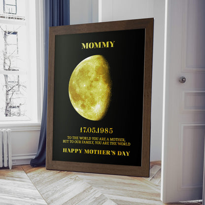 Personalised Moon Phase Canvas