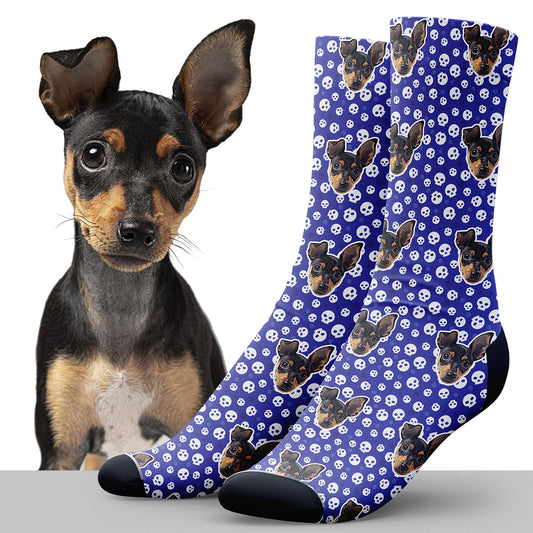 *Halloween Special* Skulls Custom Pet Socks