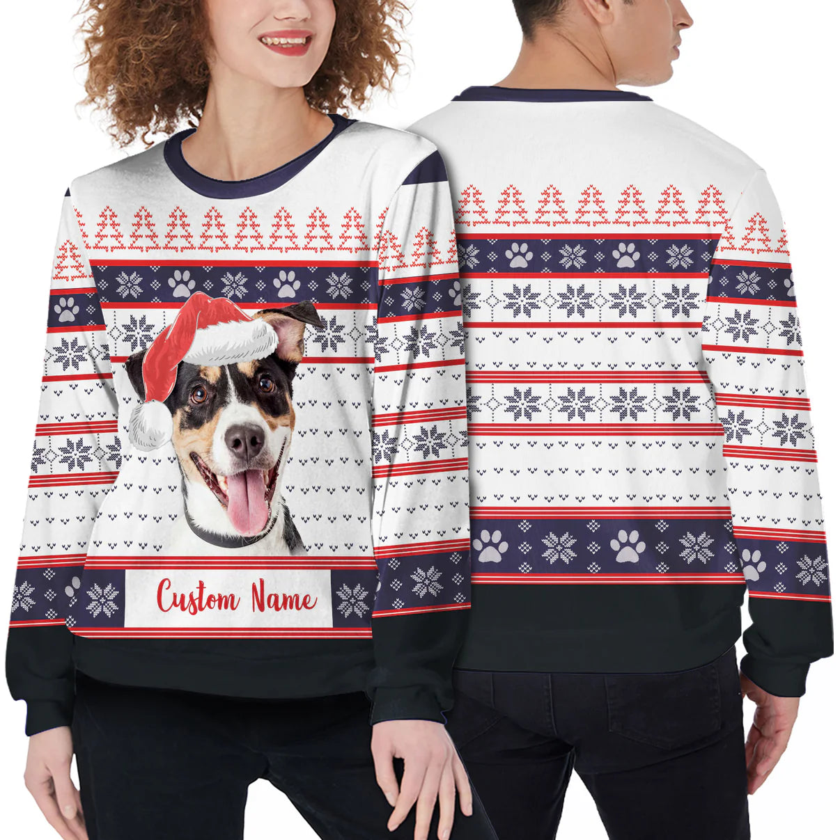 Custom Ugly Sweater - Classic White Christmas