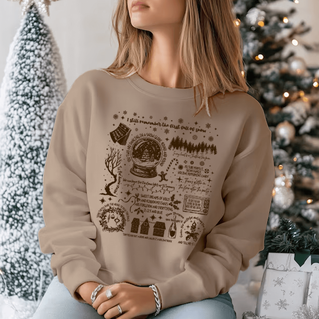 Swiftie Holiday Lyrics Sweatshirt