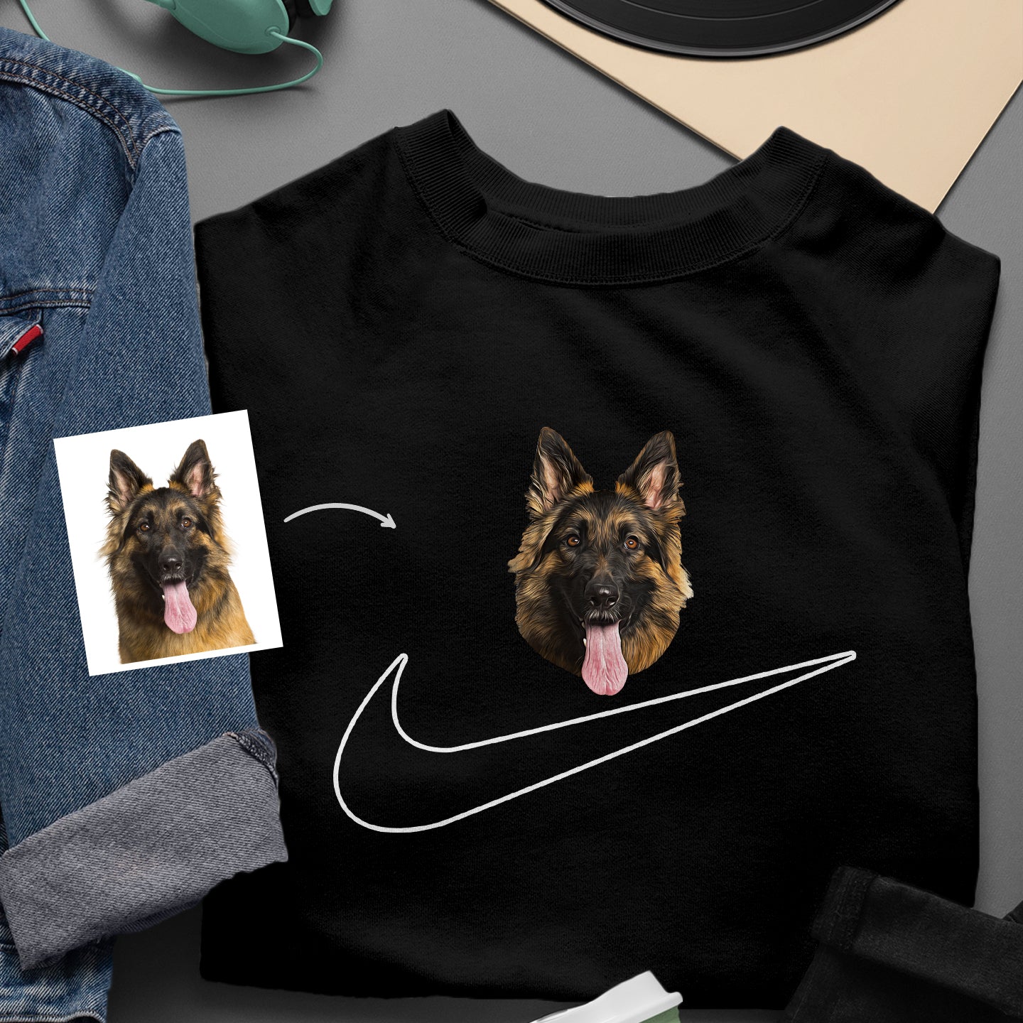 SWOOSH/NKE Pet Face Tee/Sweatshirt