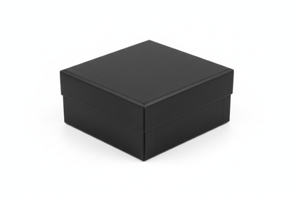 closed ring gift box simple cardboard black