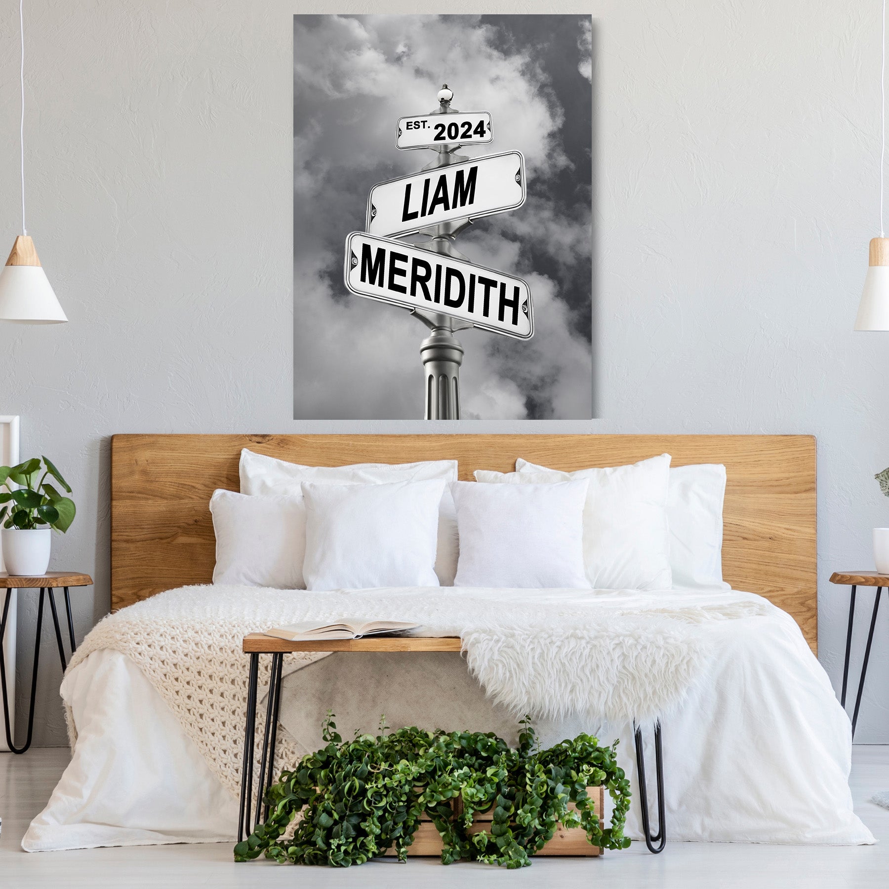 POC Couples Personalized Multi name Canvas — customer review photo showing received personalized product