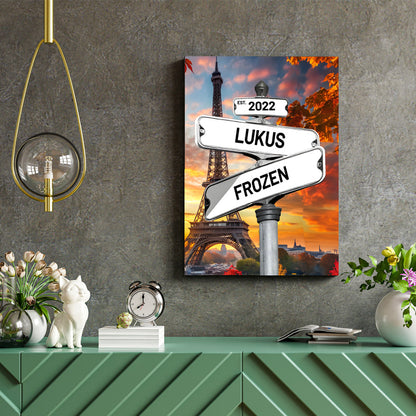 POC Couples Personalized Multi name Canvas — product gallery image 10 showing additional details