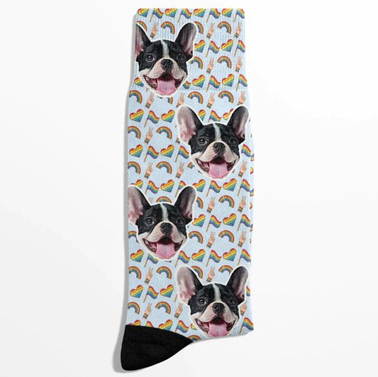 POC LGBTQ huisdiergezichtssokken