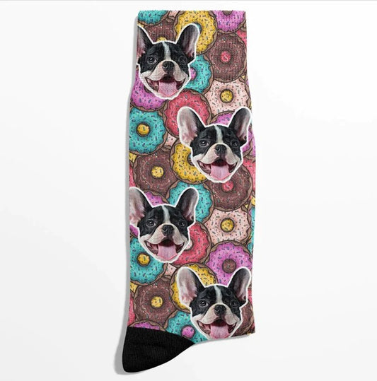 POC Donuts Socken mit Haustiergesicht