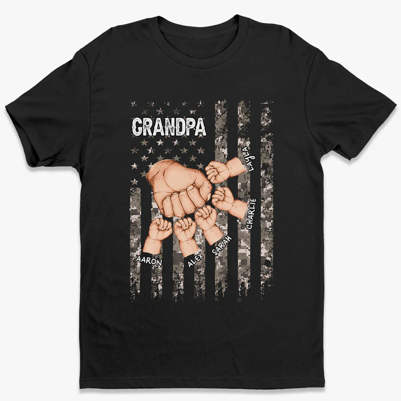 Grandpa Is Like Dad Without Rules - Family Personalized Unisex T-shirt, Sweatshirt - Father's Day, Birthday Gift For Grandpa