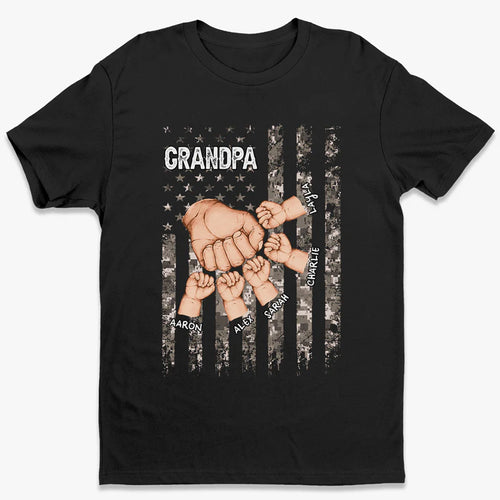 Grandpa Is Like Dad Without Rules - Family Personalized Unisex T-shirt, Sweatshirt - Father's Day, Birthday Gift For Grandpa