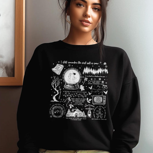 Swiftie Holiday Lyrics Sweatshirt