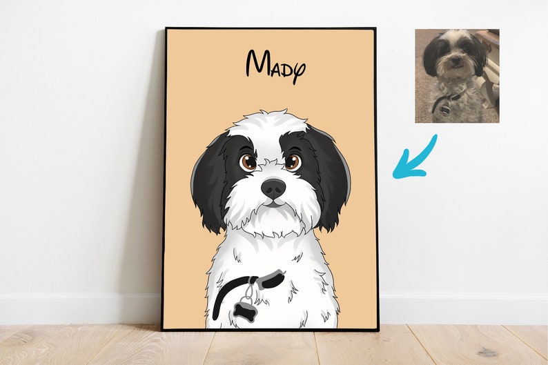 Custom Cartoon Style Pet Canvas — secure packaging for safe US shipping and delivery