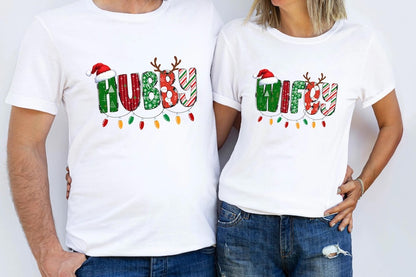 Festive Duo: Husband & Wifey Christmas Sweatshirts