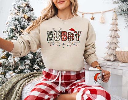 Festive Duo: Husband & Wifey Christmas Sweatshirts