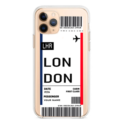 Personalised Boarding Pass Phone Case