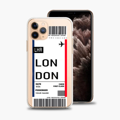 Personalised Boarding Pass Phone Case