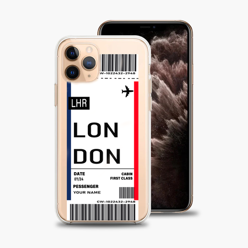 Personalised Boarding Pass Phone Case