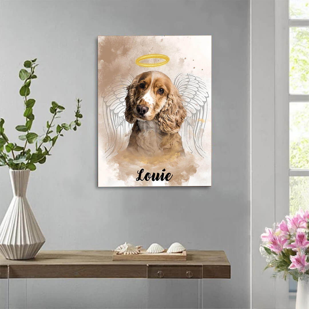 Memorial Keepsake Canvas — customer review photo showing received personalized product