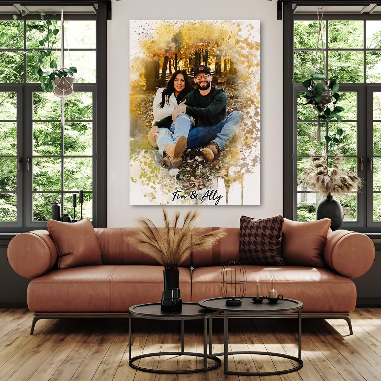 Personalized Couple Portrait - A Thoughtful, Meaningful Gift for Your Partner — customer review photo showing received personalized product