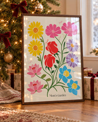 POC Personalisierte Geburtsblume Leinwand