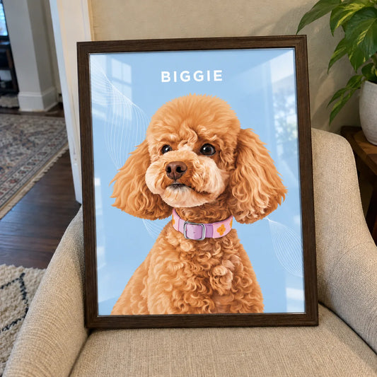 Custom pet portraits beautifully illustrated as personalized watercolour pet portraits