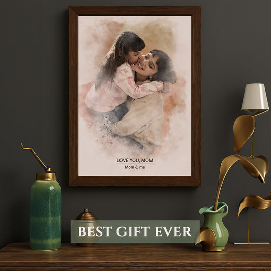 Watercolor Custom Canvas for MOM