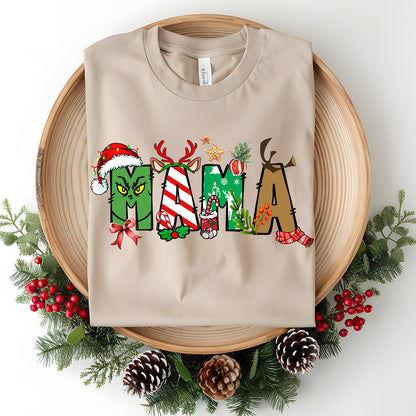 Christmas Sweatshirt With Kids Names On Sleeve