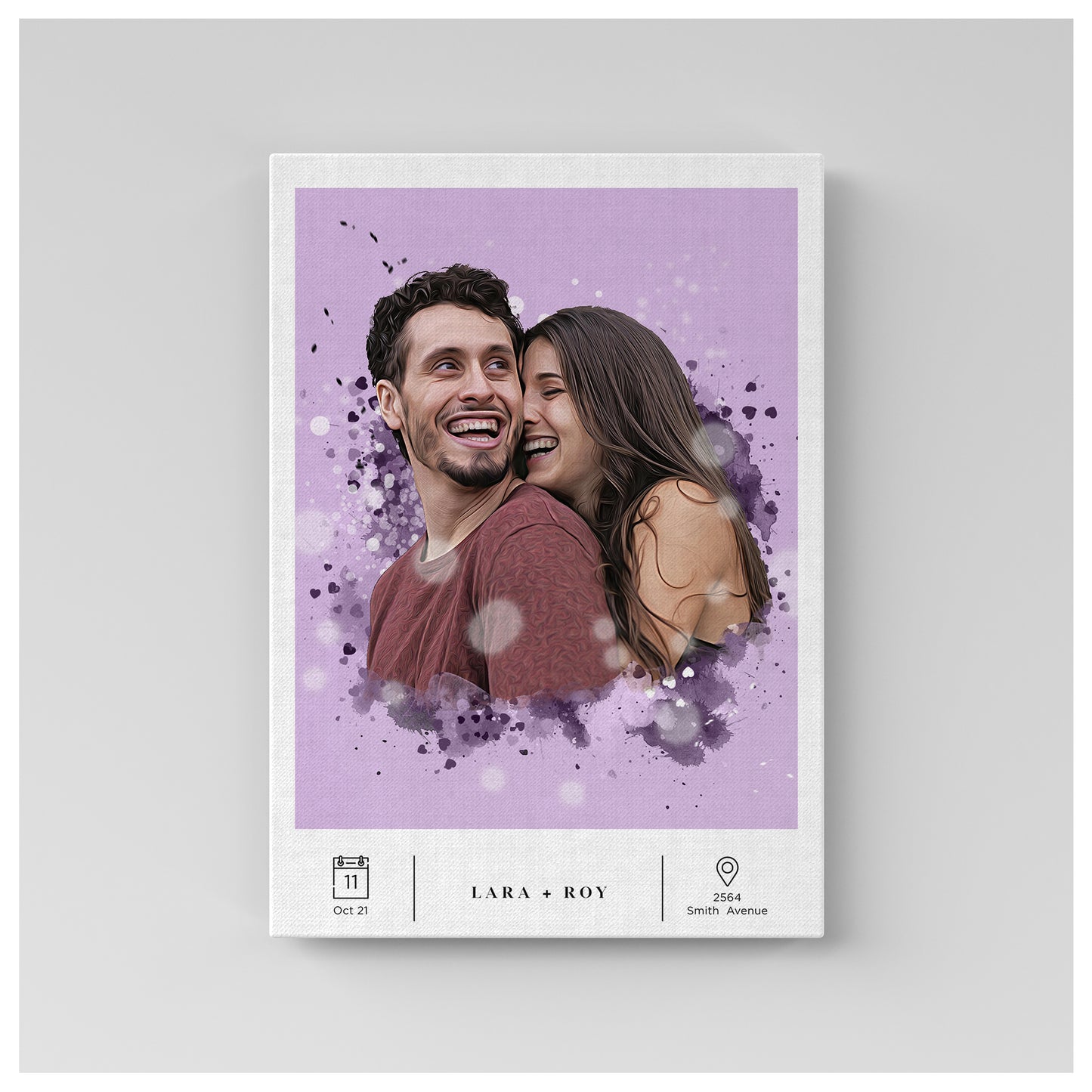 POC™ Couple Special Date & Place Canvas